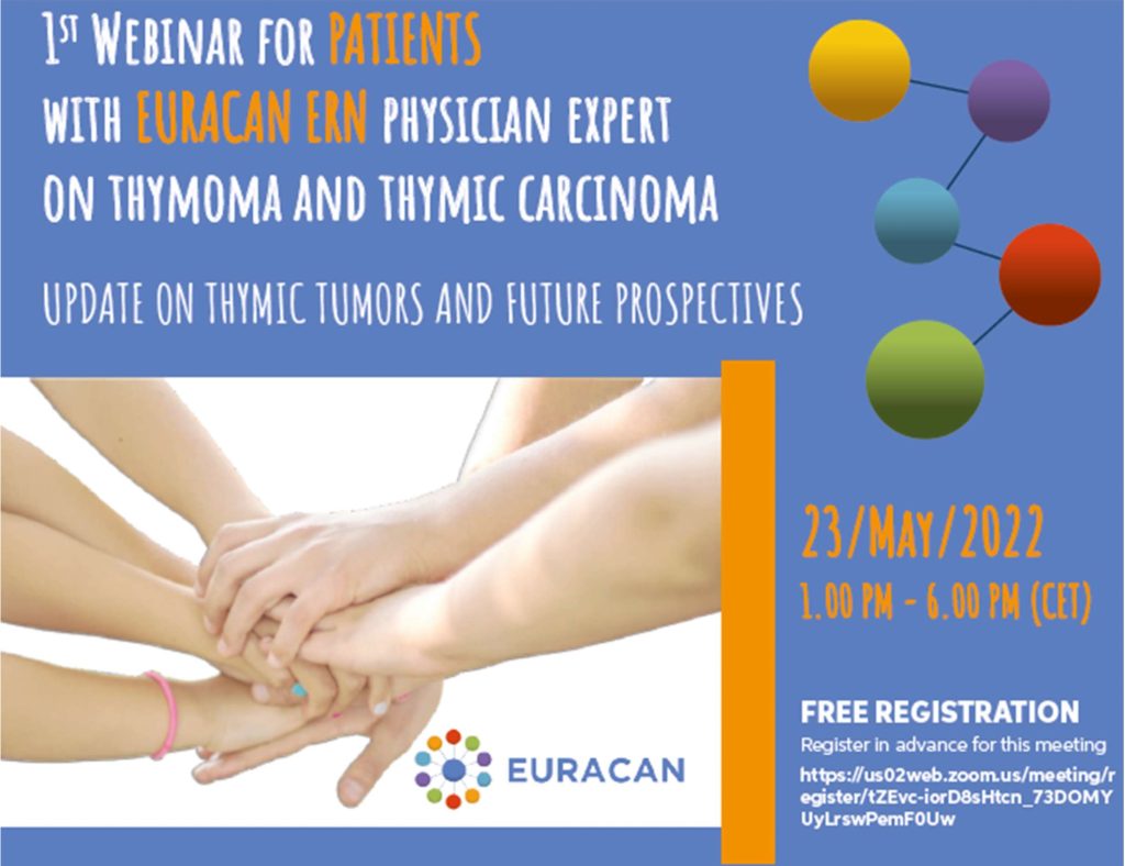 Thymic Malignancy Awareness Month - Webinar for PATIENTS with EURACAN experts